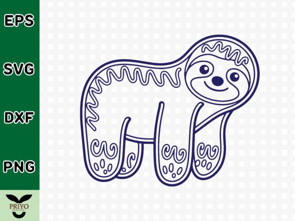 A Gingerbread Sloth SVG for Graphic Illustrations in Small Business Branding