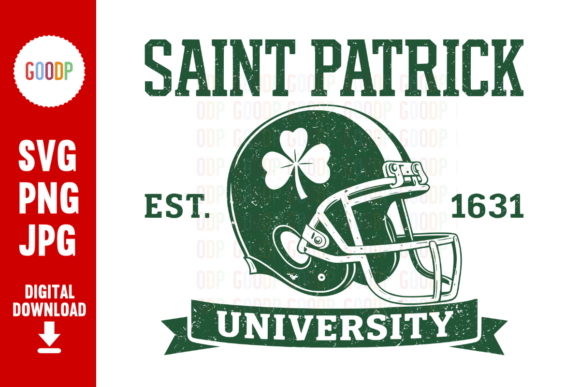 A Vintage Football Helmet for St. Patrick’s Day Crafting