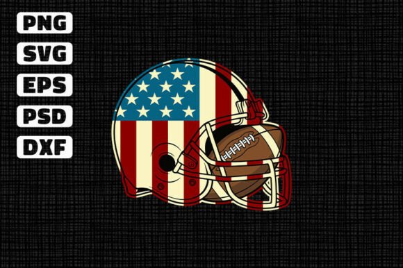 Beyond T-Shirts: A Versatile Patriotic Football Helmet Graphic