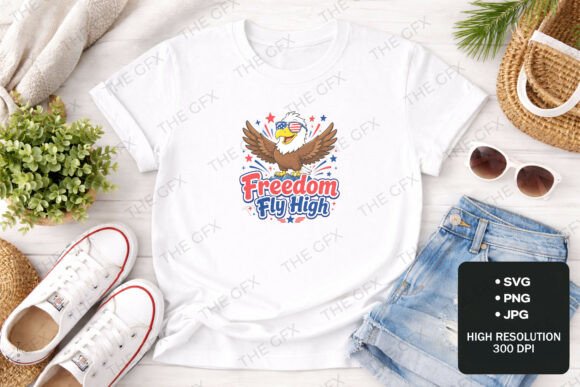 Celebrate Independence with 4th of July Freedom Fly High Graphics