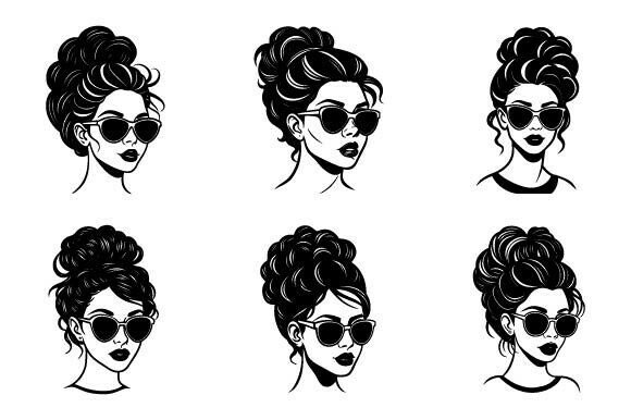 Evaluating a Beach-Ready Messy Bun SVG Graphic