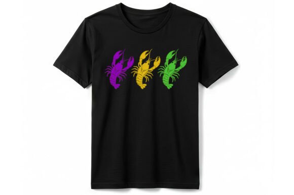 Evaluating the Funny Mardi Gras Crawfish Trio Graphics for T-Shirt Designs