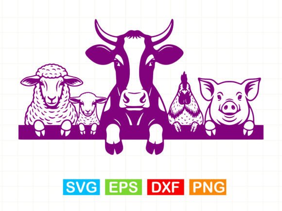 Farm Animals Peeking SVG T Shirt: A Versatile Graphic