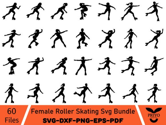 Female Roller Skating Svg Bundle: A Versatile Graphics Asset