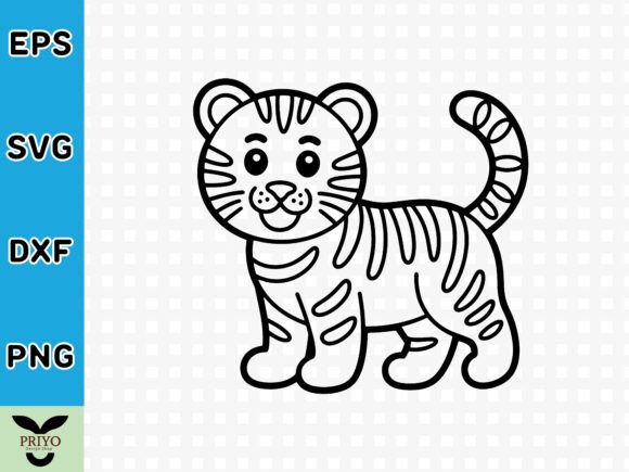 Gingerbread Cute Baby Tiger SVG: A Versatile Graphic for Creative Projects