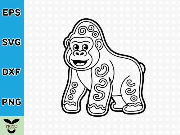 Gingerbread Gorilla SVG: A Charming Addition