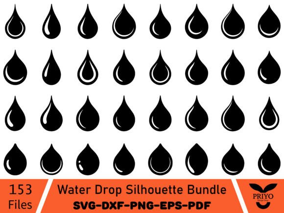 How the Water Drop Silhouette Bundle Elevates Modern Brand Graphics