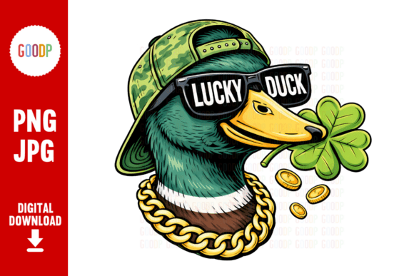 Lucky Duck St Patricks Day Clover PNG: A Designer's Review