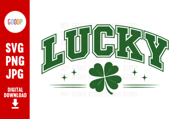 Lucky Varsity Clover Graphics for Modern Brand Identity