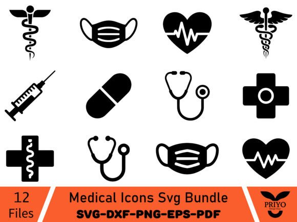Medical Icons Svg Bundle: Versatile Graphics for Creative Projects