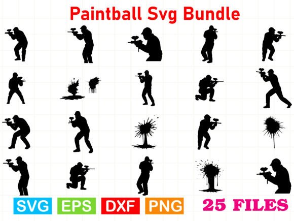 Paintball Svg Bundle: A Versatile Graphics and Illustrations Set