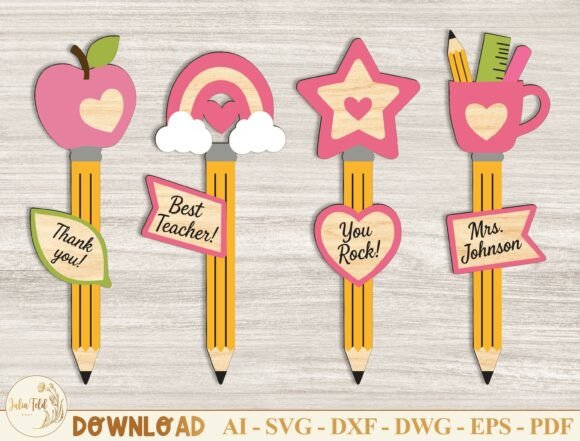 Pencil Perfection: Laser-Cut Home Decor for Teacher Tributes
