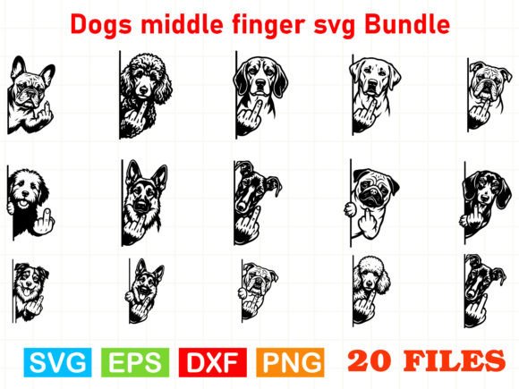 Review: Dogs Middle Finger Svg Bundle for Creative Graphics