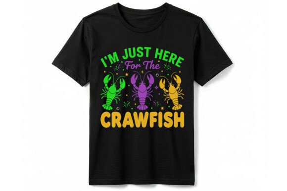 Reviewing Graphics for Selling Mardi Gras Crawfish T-Shirt Designs