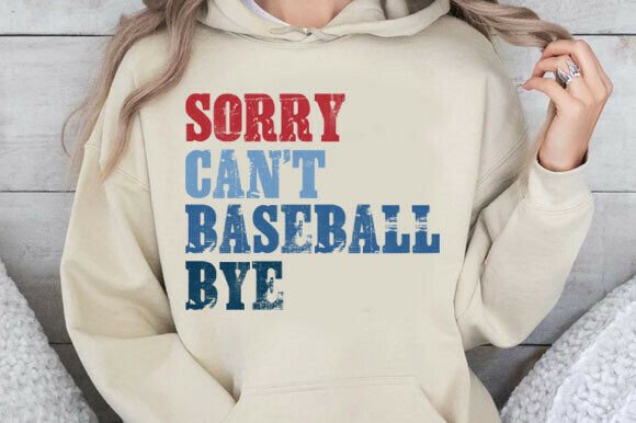 Sorry Can t Baseball Bye Grunge PNG: A Graphic Asset Review