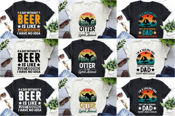T-Shirt Design Bundle Svg Png Eps for Creative Graphics
