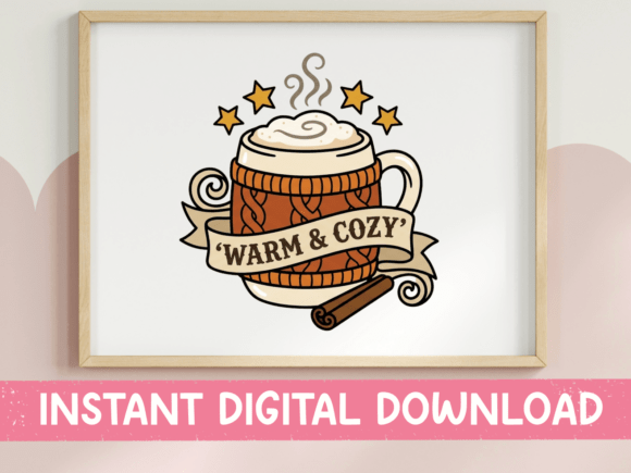 Warm and Cozy Knit Mug for Fall Graphics